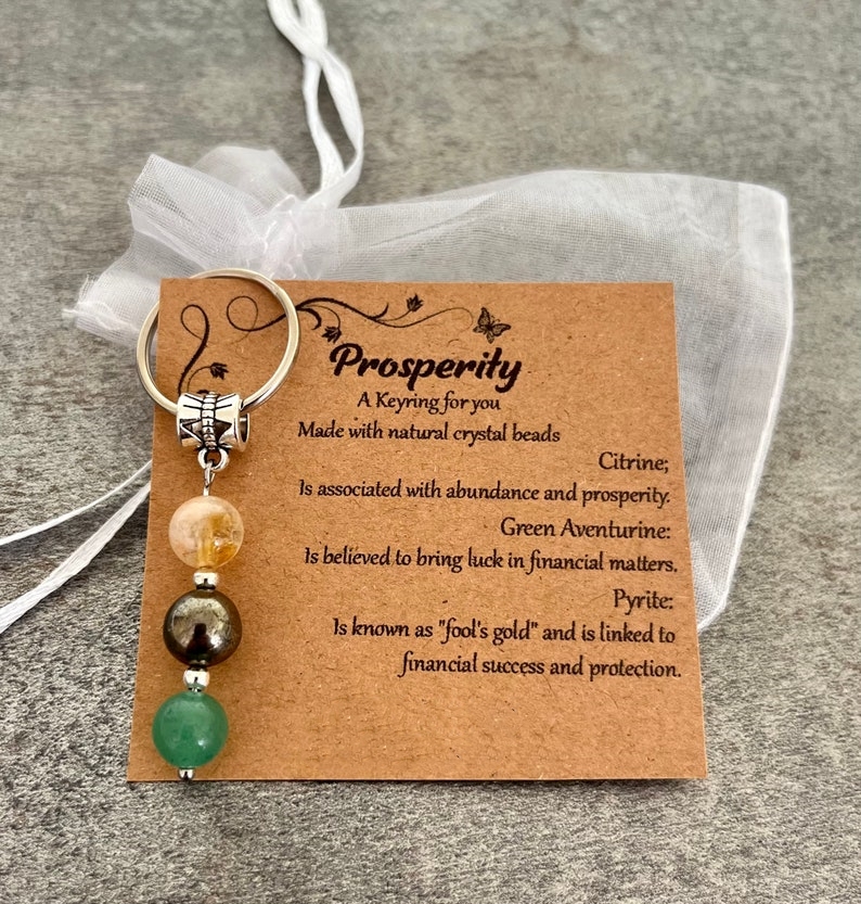 🌟Natural crystal keychain