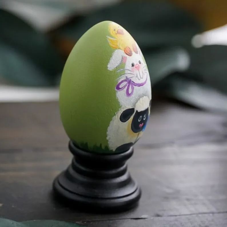 Wooden Easter Egg