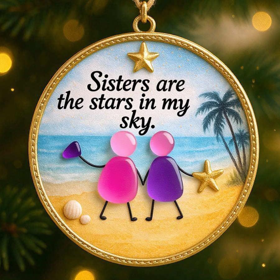 Sea Glass Friendship Ornament