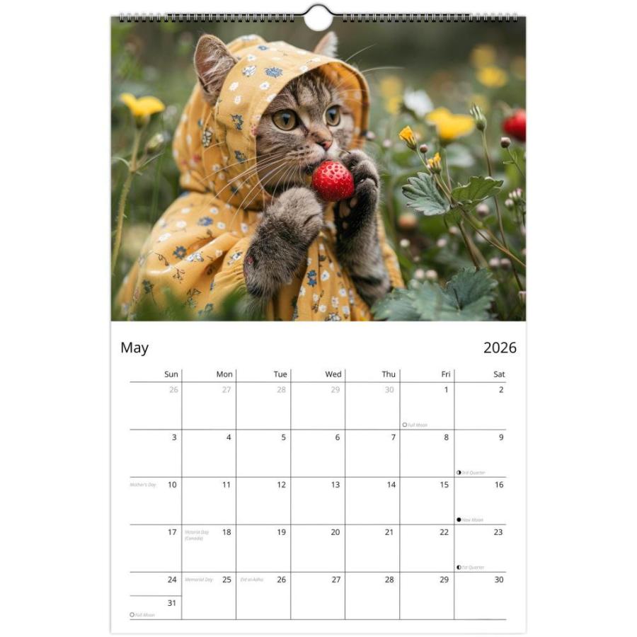 📅2026 Cats Doing Things Calendar