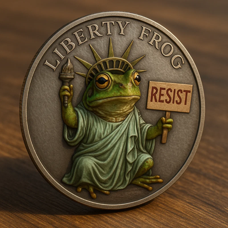 LIBERTY FROG - Commemorative Resistance Badge