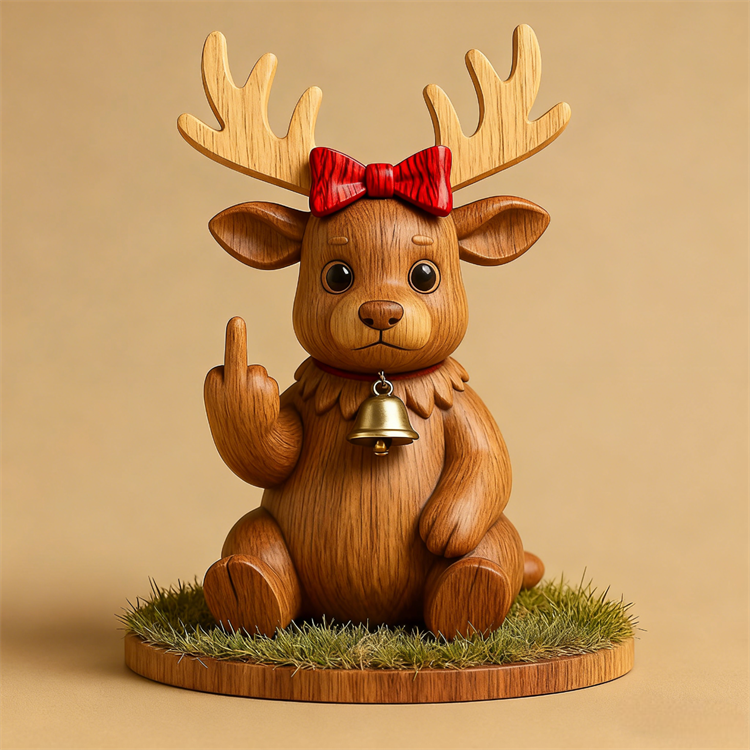 🖕 The Naughty List Wooden Sign