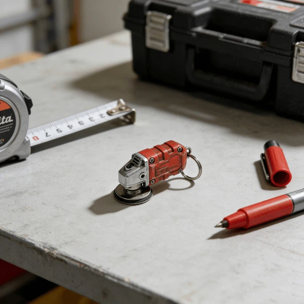 🛠️2-in-1 Mini Grinder Keychain: On-the-Go Smoothing Tool + Tool Enthusiast Collectible