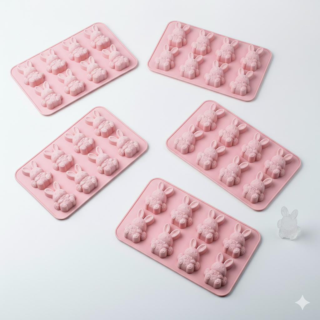 6-Cavity 3D Ice Cube & Dessert Mold