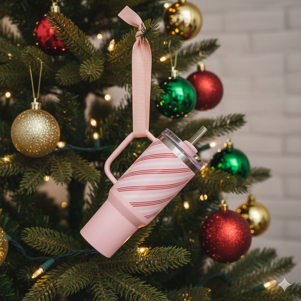 🔥CHRISTMAS HOT SALE🔥Cute Mini Tumbler Ornament Keychain 💸