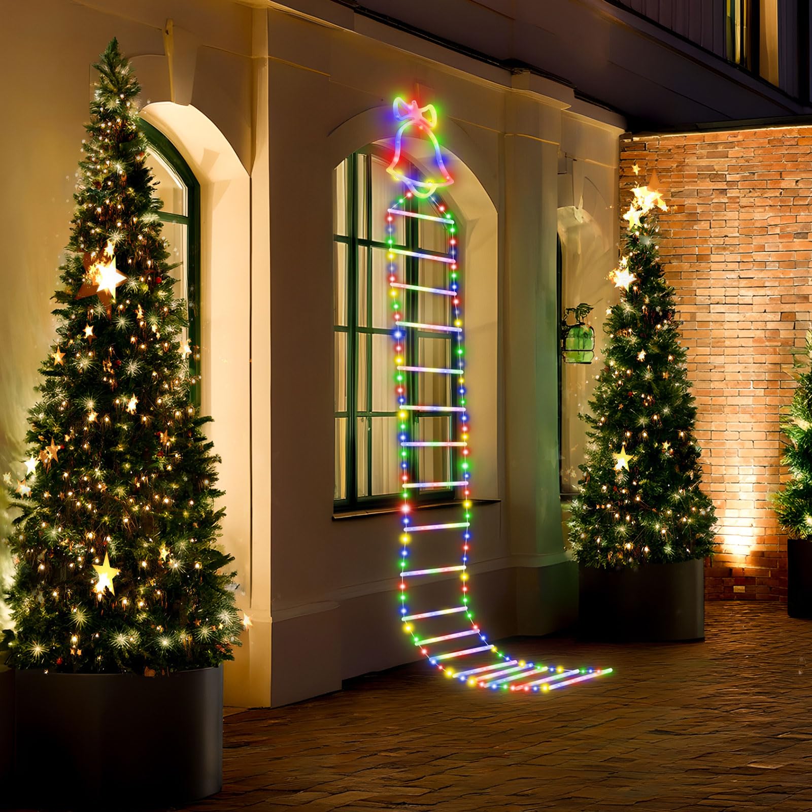 Christmas Decorative Outdoor Ladder Lights
