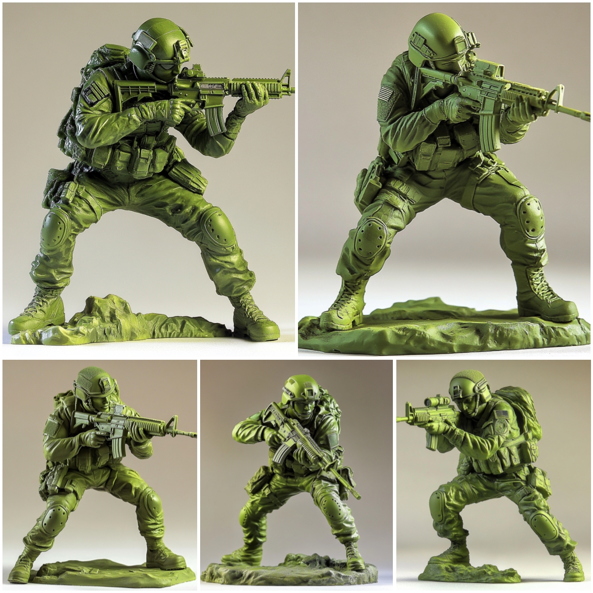 Funny Assault Soldier Figurines