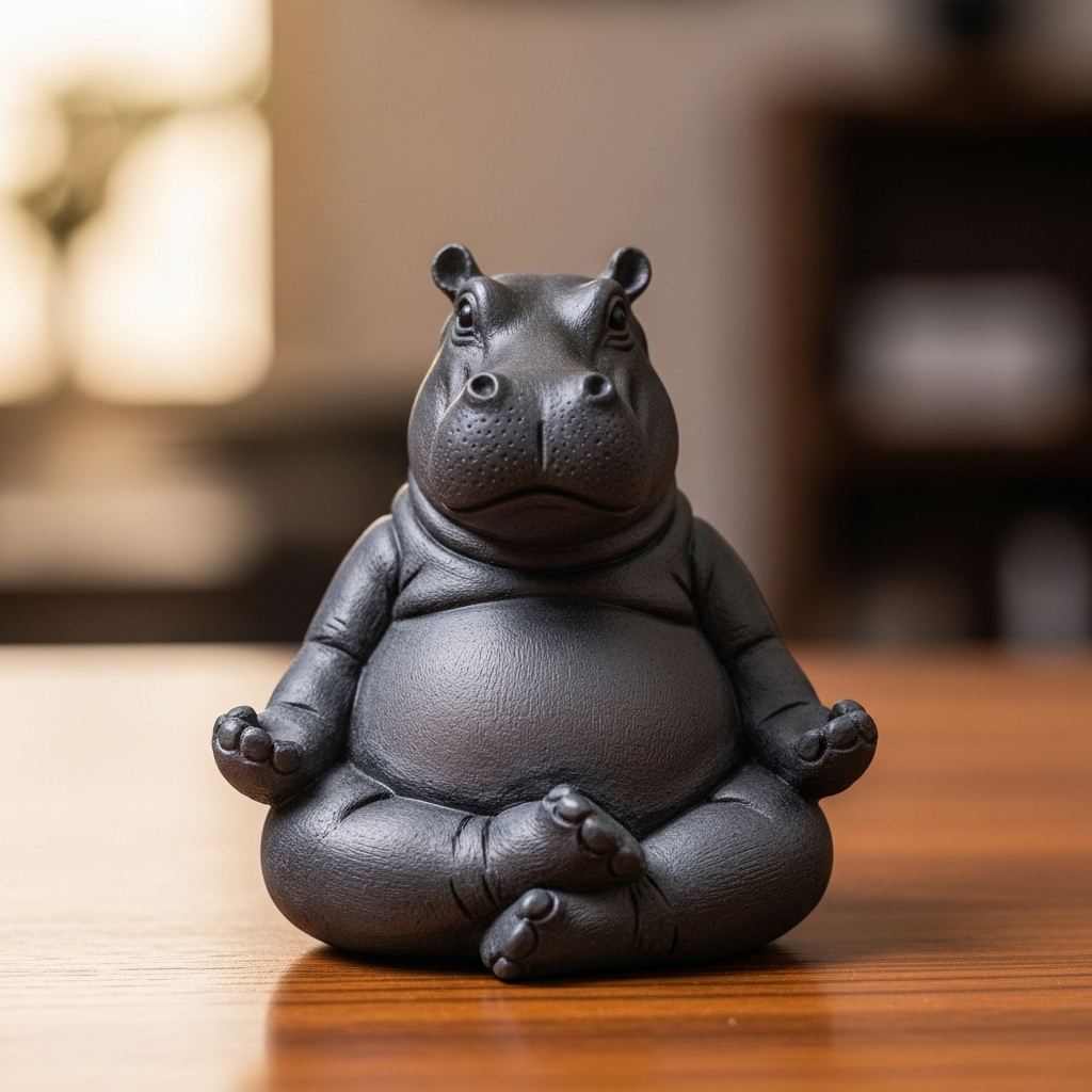 🦛🧘 Zen Hippo Figurines