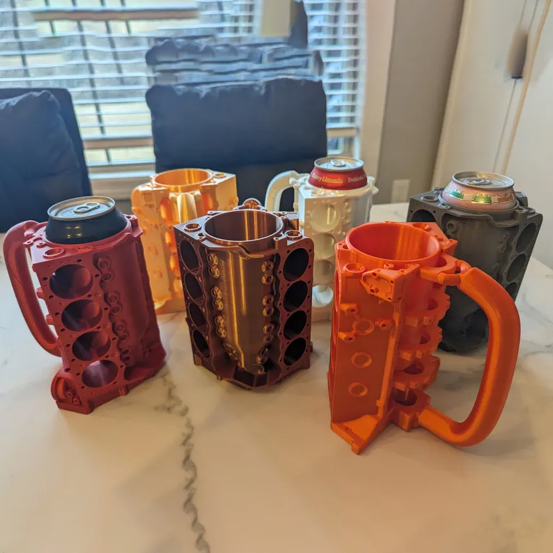 Engine Block Can Mug