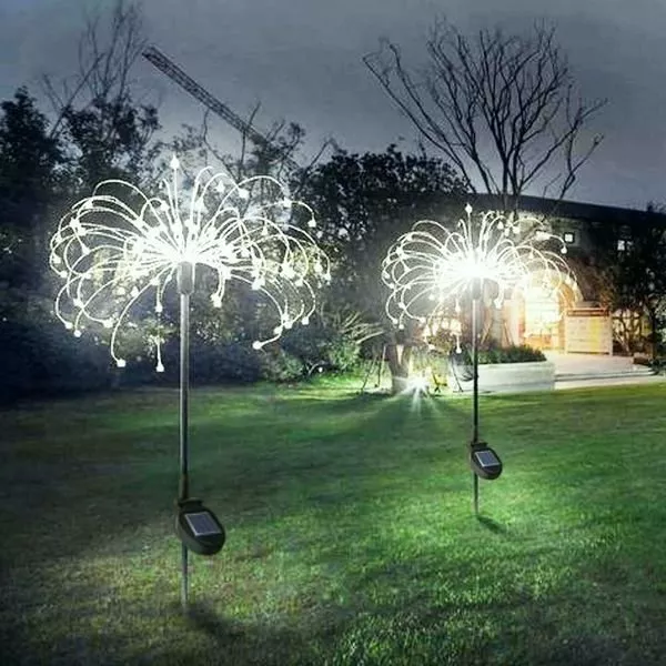 WATERPROOF SOLAR GARDEN FIREWORKS LAMP