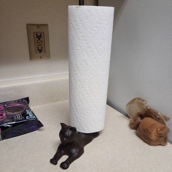 Resting CAT PAPER TOWEL Holder
