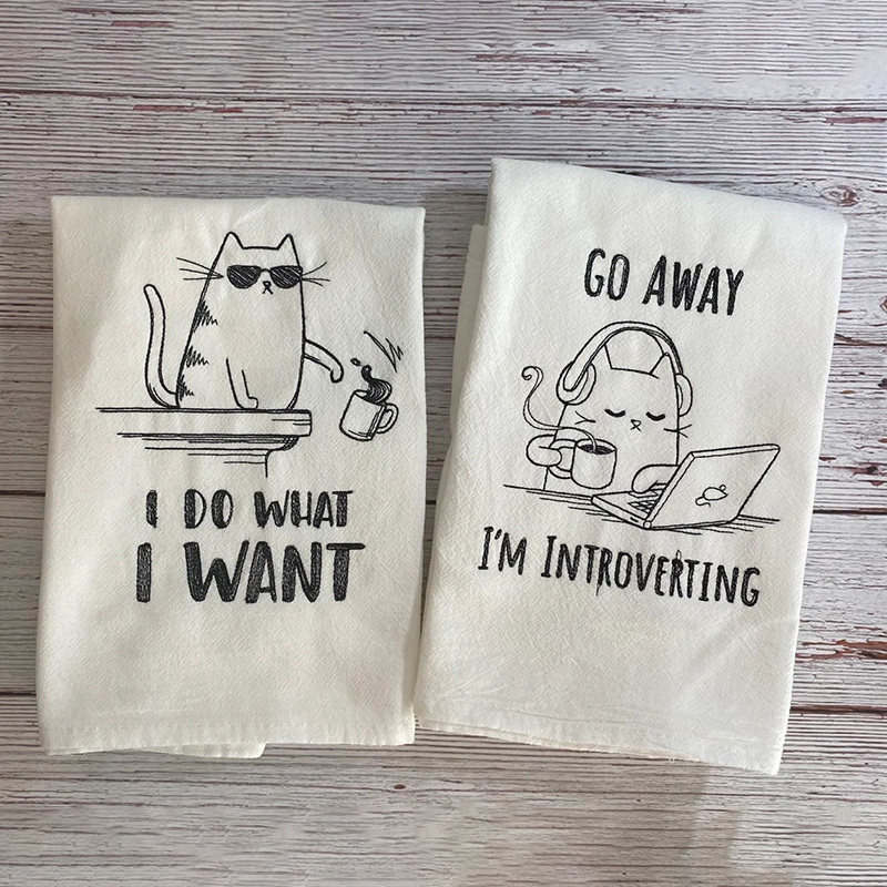 🎁Funny Cat Kitchen Towel