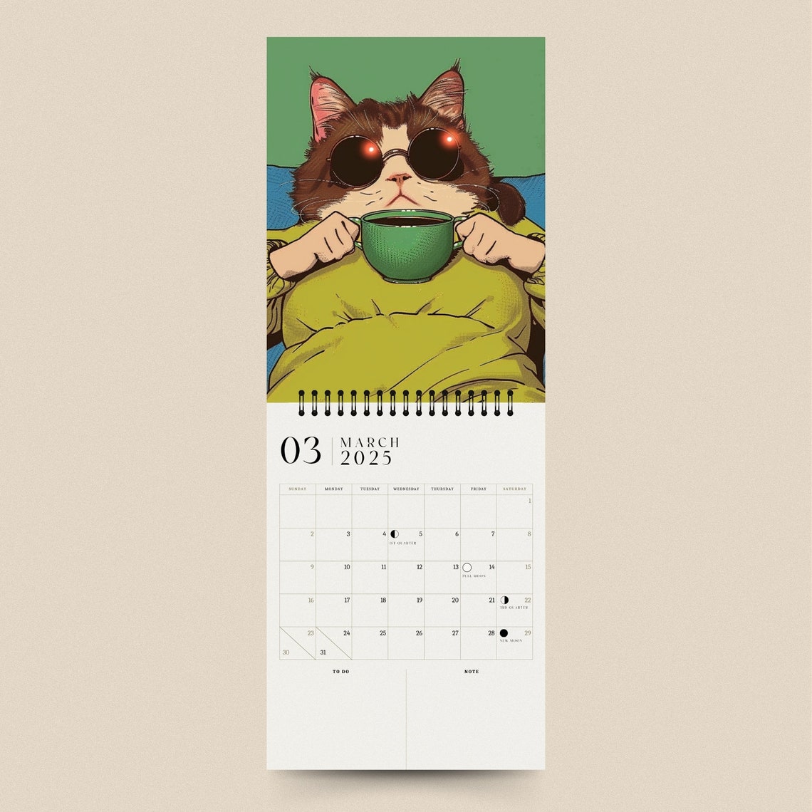 🐱2025 Lazy Kitten Calendar