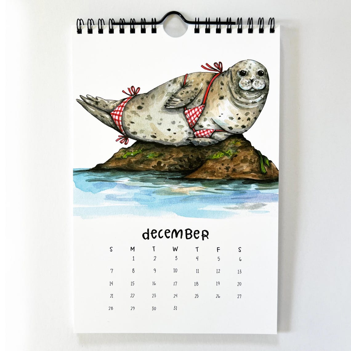 2025 Cute Animals Swimsuit Calendar 