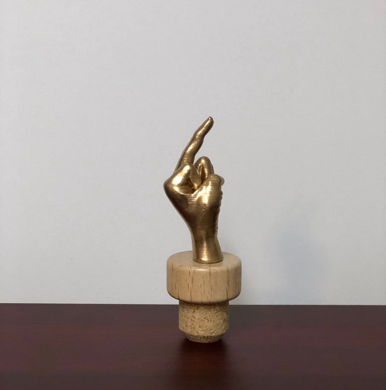 Funny MIDDLE FINGER Wine Stopper 