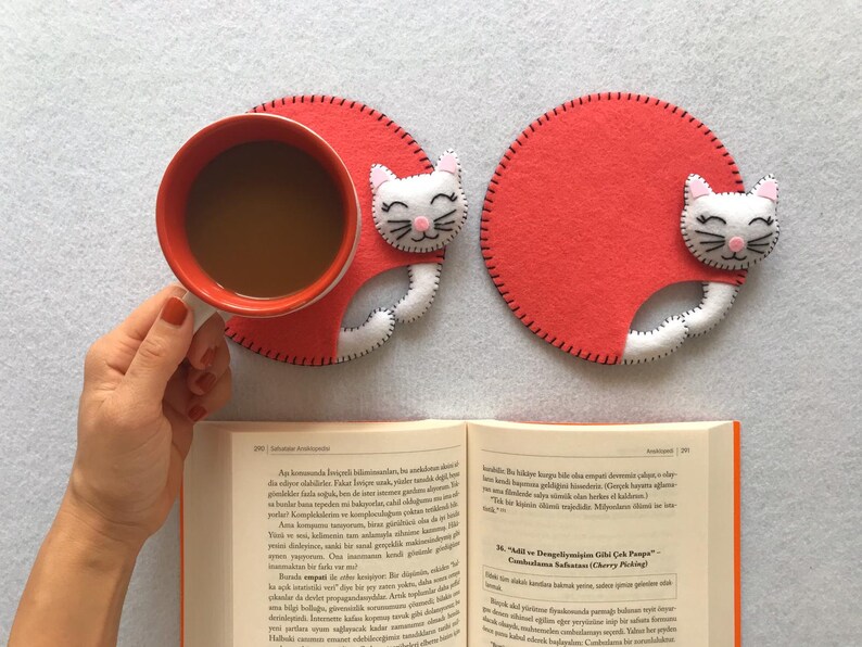 Funny Cute Cat Coasters