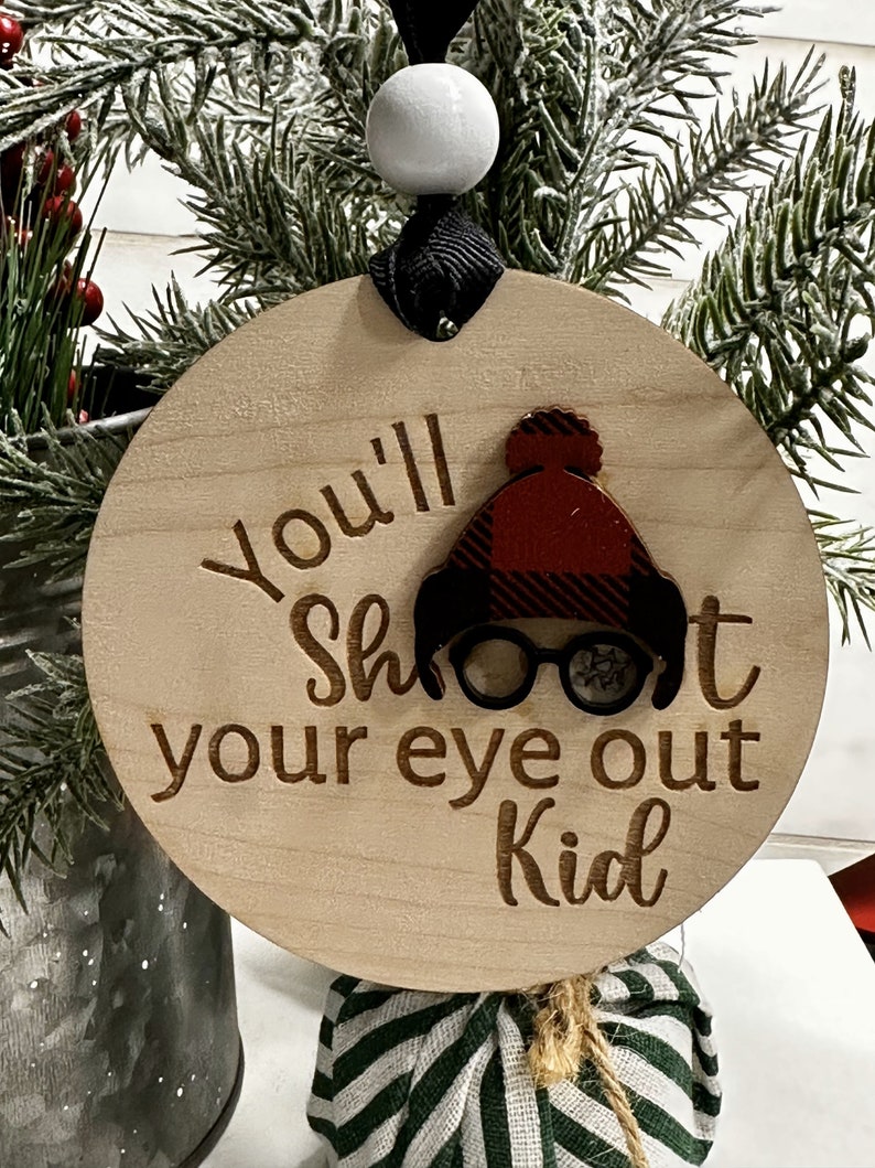 Shoot Your Eye Out Glasses Ornament