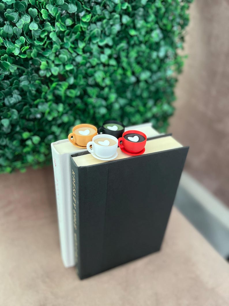 Cup of Coffee Bookish Bookmark - 3D Printed