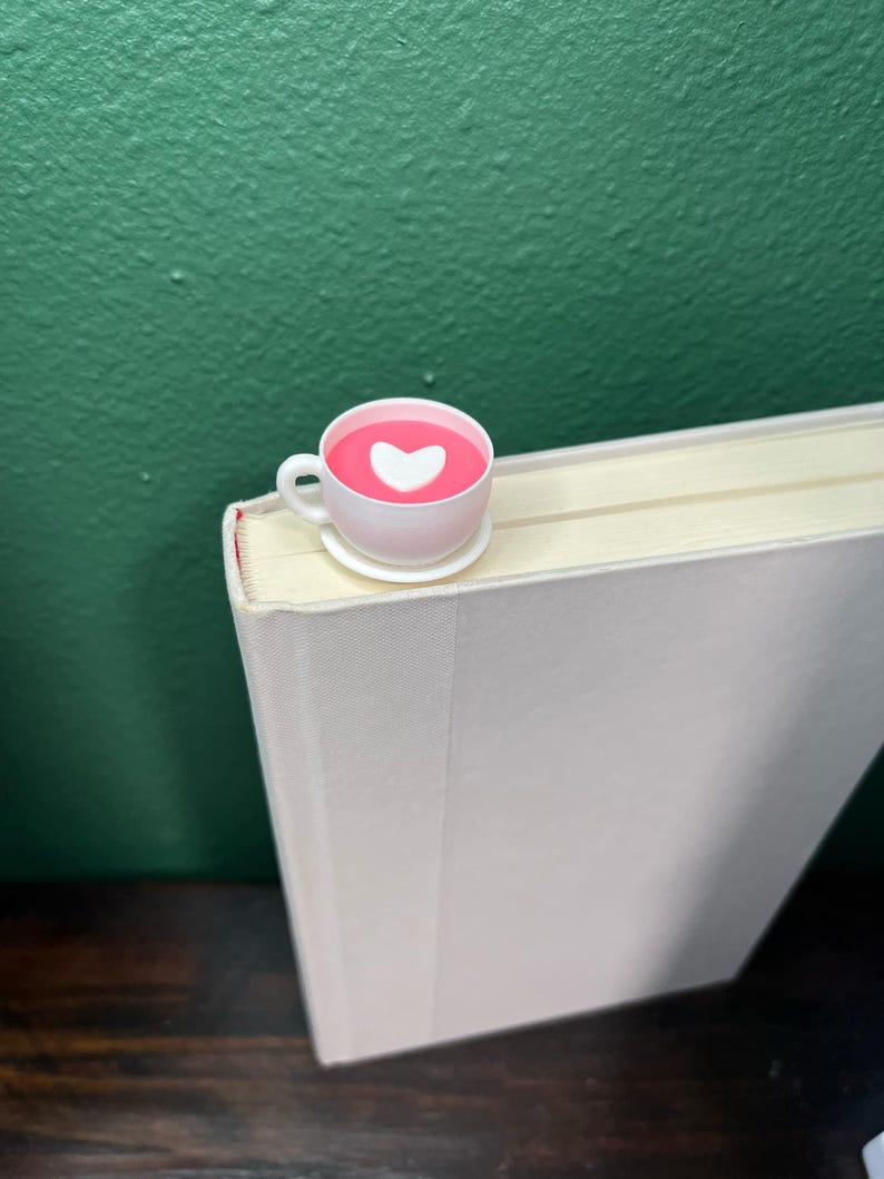 Cup of Coffee Bookish Bookmark - 3D Printed