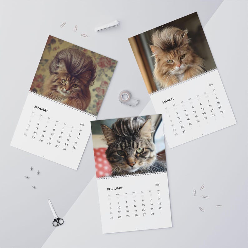 Purrfect Mullets 2025 Calendar