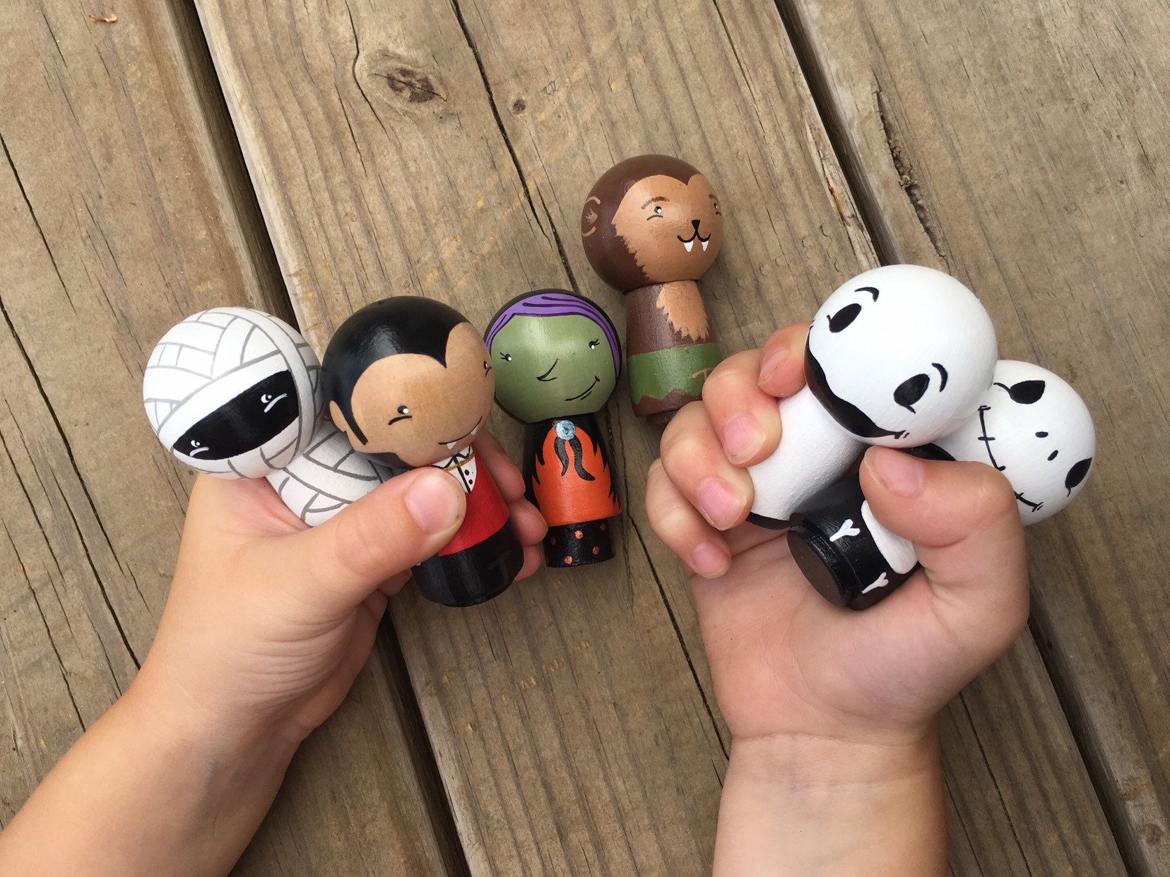 Nativity Peg Dolls-Holy Family