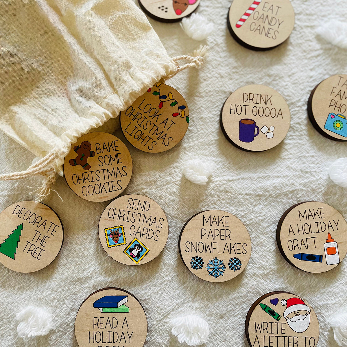 Christmas Advent Tokens