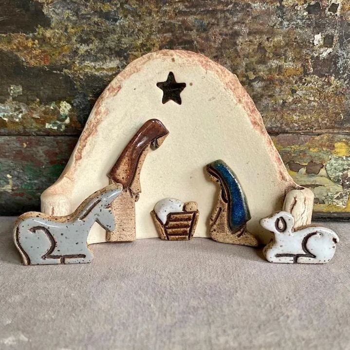 Miniature Tiny Nativity Set