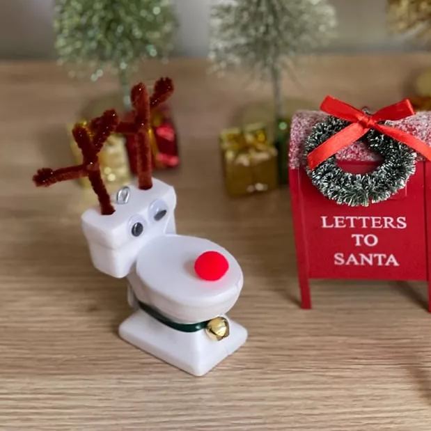 Toilet Reindeer