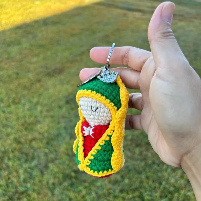 Crochet Mini Jesus Hanging