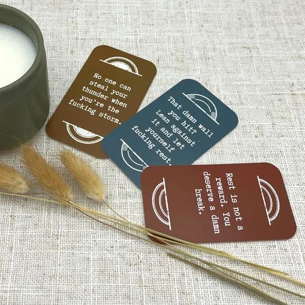 18Pcs Mini Sweary Affirmation Cards For Badass