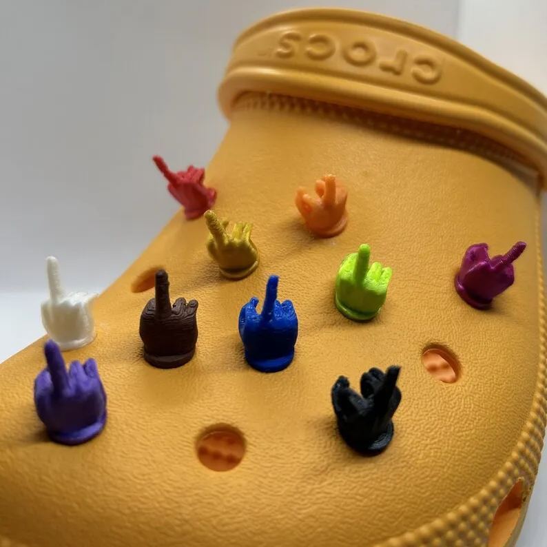🤣3D Printed Middle Finger Charm(10pcs)
