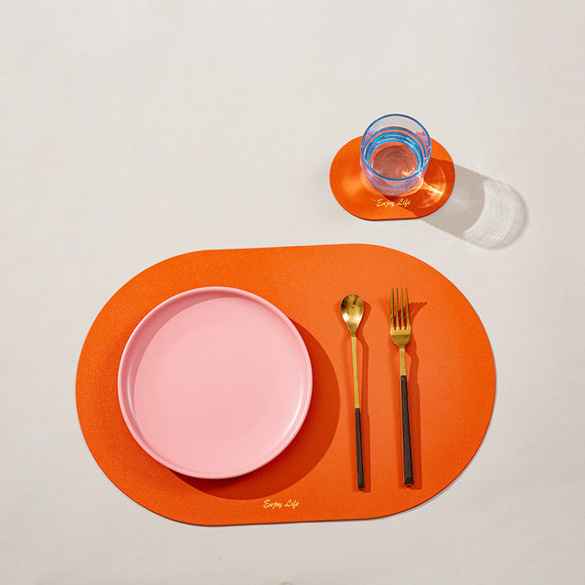 Placemat for Dining Table Waterproof Non-Slip Place Mat Set-Grand Kitchen