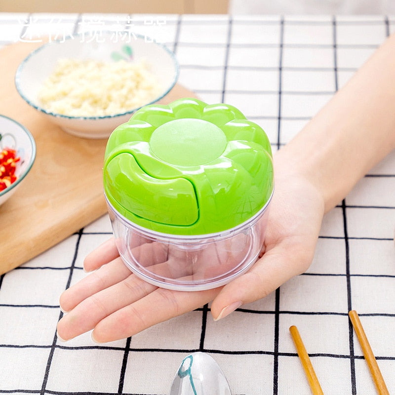 Manual Garlic Press Multi-function Garlic Grinding Chopper Meat Cutter-Grand Kitchen