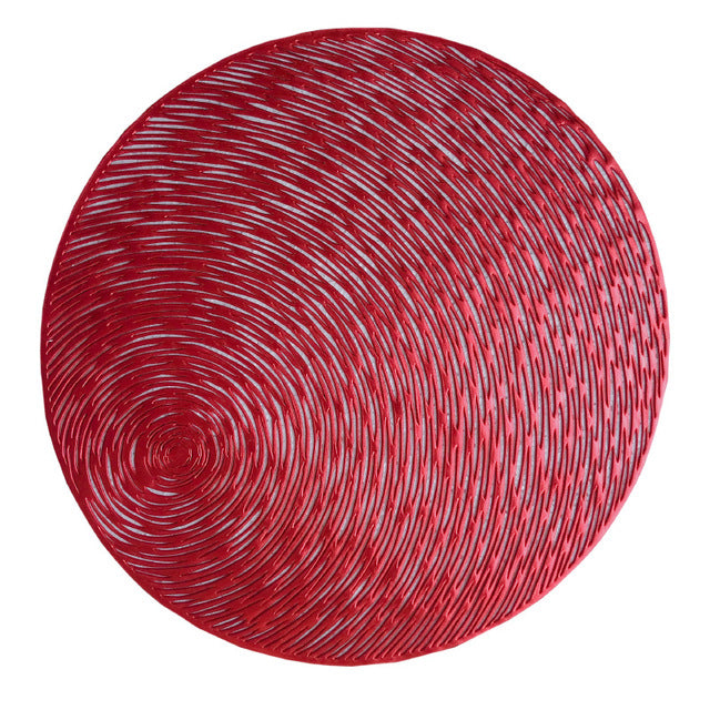 Table Mats Coasters Pad Round Placemat Heat Wear Resistant Placemat-Grand Kitchen