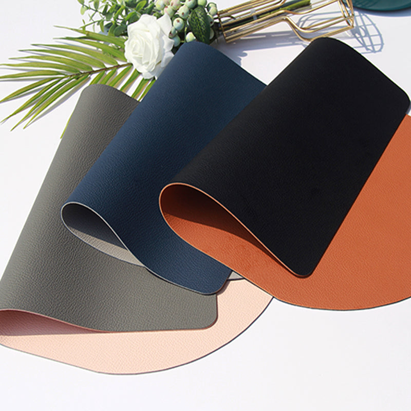 Placemat Washable Set Dual Side Tableware Pad Leather Heat Placemat-Grand Kitchen