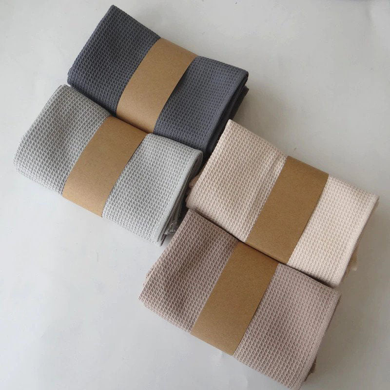 4pcs Cotton Table Napkins Cotton Kitchen Waffle Pattern Tea Towel-Grand Kitchen