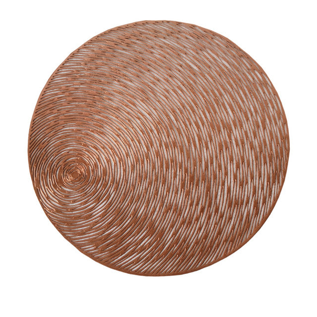 Table Mats Coasters Pad Round Placemat Heat Wear Resistant Placemat-Grand Kitchen