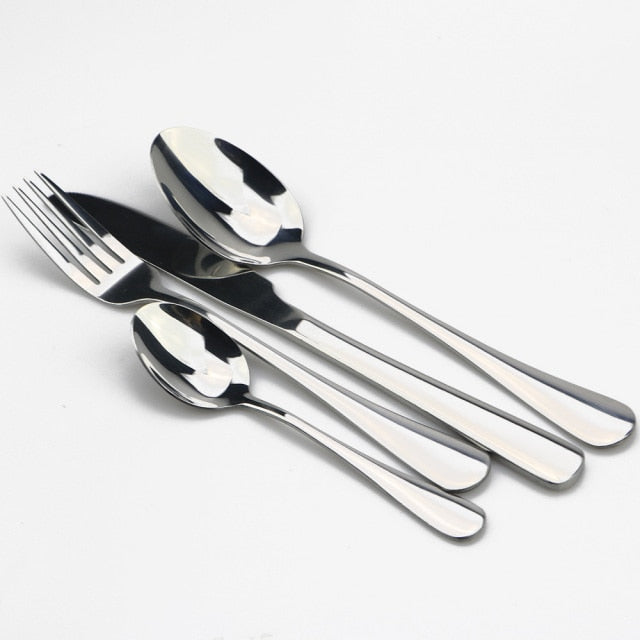 Dinnerware Set Colorful Rainbow Knife Fork Teaspoon Dishwasher Safe-Grand Kitchen