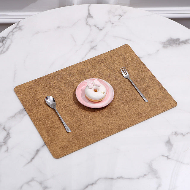 Rectangle Place Mat Tableware Pad Waterproof Heat Insulation Pad-Grand Kitchen
