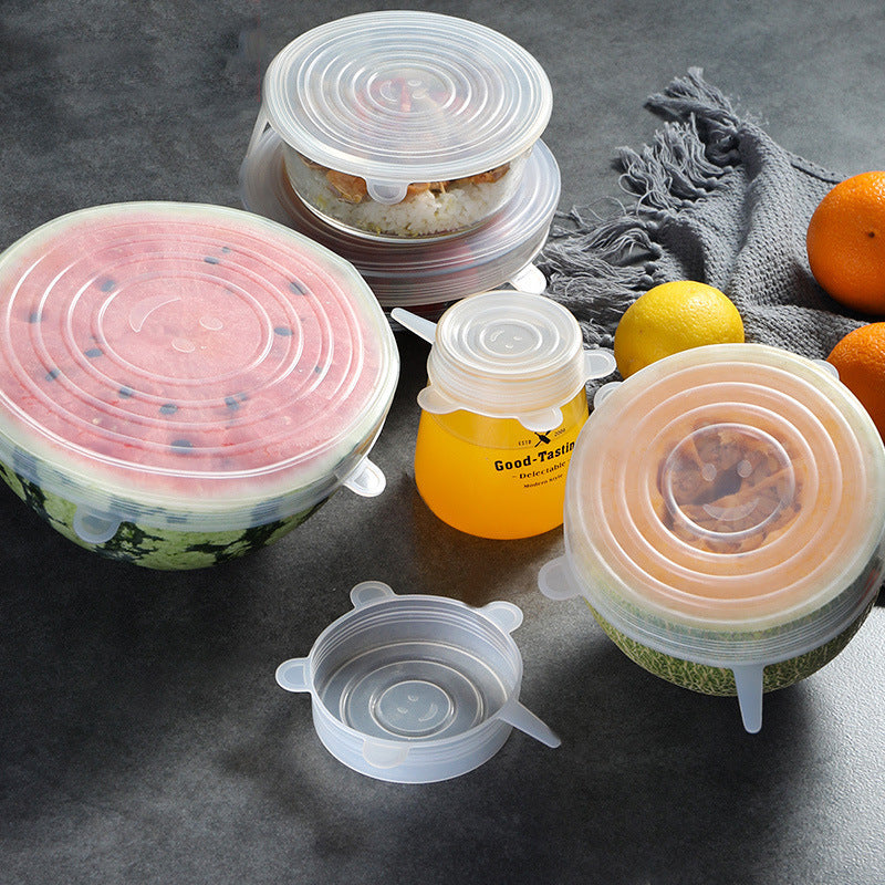 Reusable Stretch Lids Food Cover (6 pcs)-Grand Kitchen