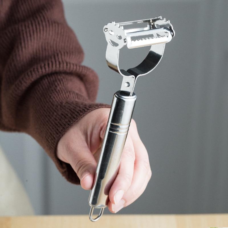 Comfortable Handle Multi-Function Ultra Sharp Stainless Steel Vegetable Peeler-Grand Kitchen