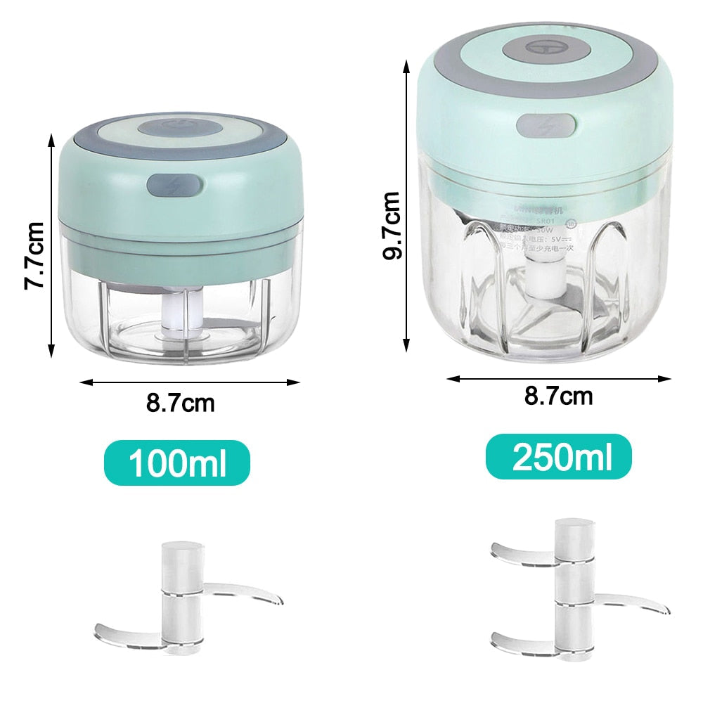 Mini Electric Garlic USB Charging Ginger Masher Crusher Machine-Grand Kitchen