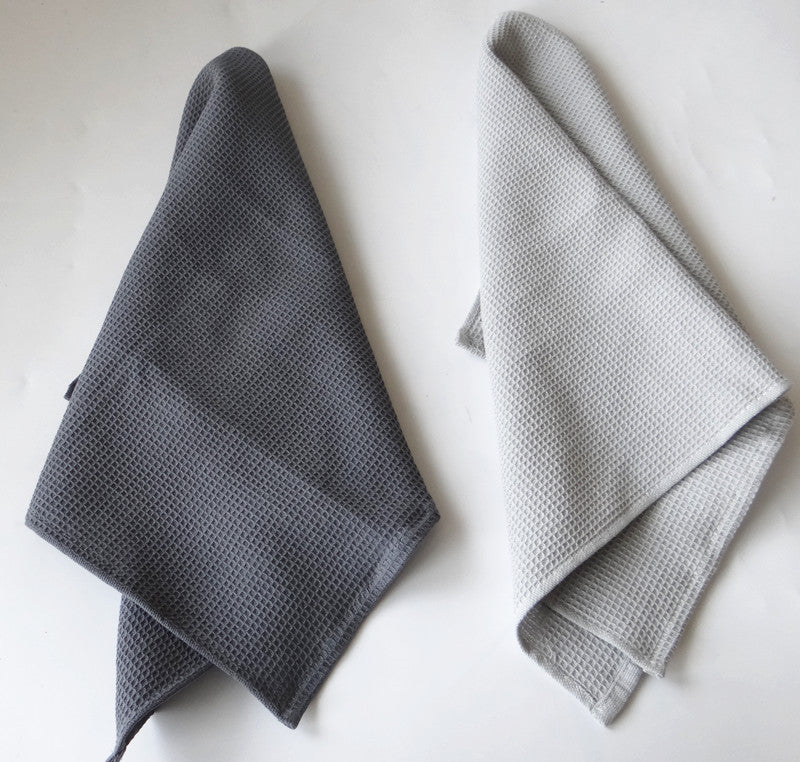 4pcs Cotton Table Napkins Cotton Kitchen Waffle Pattern Tea Towel-Grand Kitchen