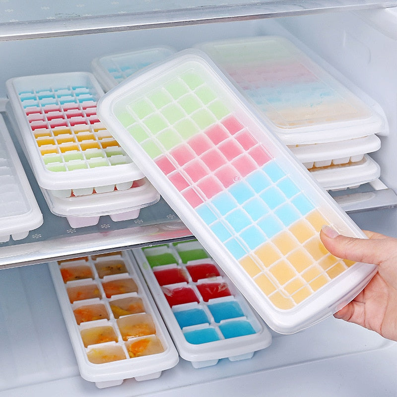 Ice Cube Tray Ice Cube Maker Sphere Mold Ice Cube Tray With Lid-Grand Kitchen