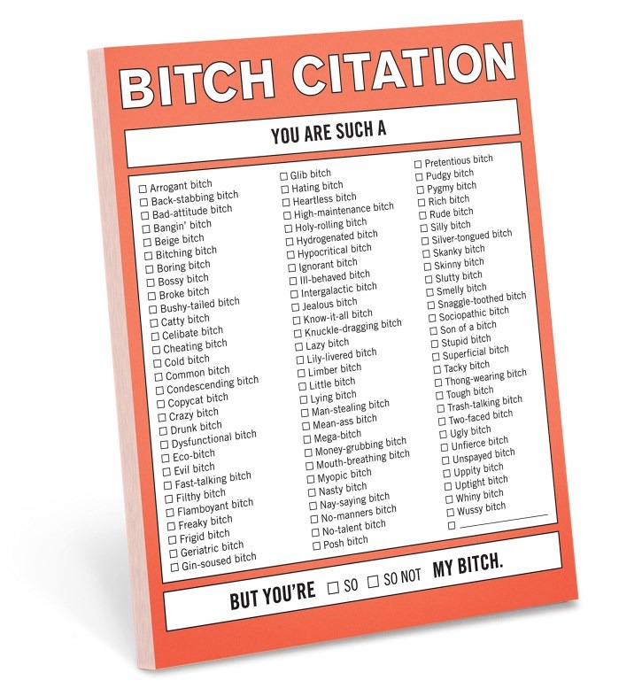  WTF Notes Nifty Note Checklist Memo Pad 