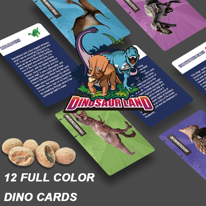 Dino Eggs Dig Kit with Toys for Kids - 12 Unique Dinosaur Eggs