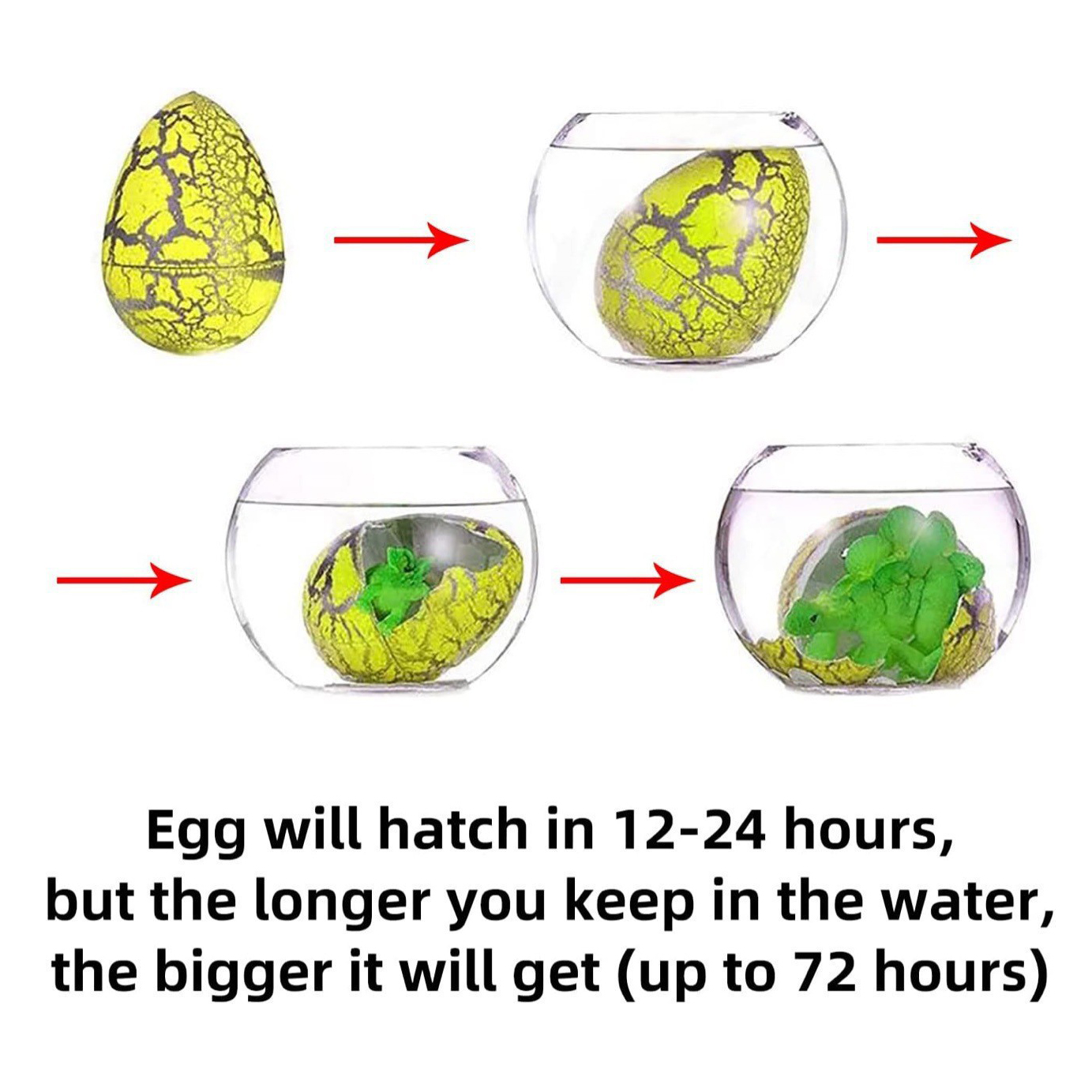 24 Pack Dinosaur Egg Hatching Card-Funny Dino Valentine Exchange Cards for kids
