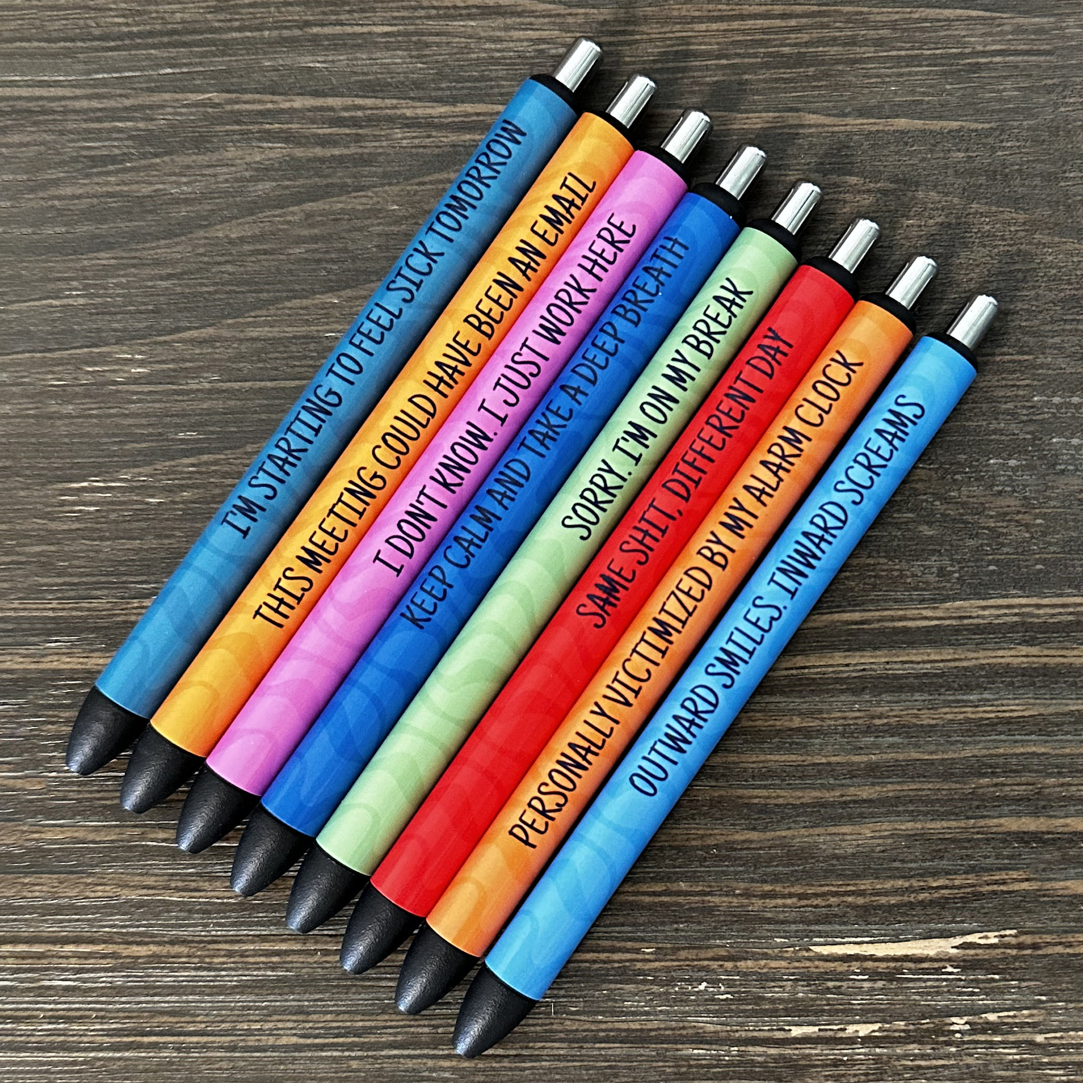 Work Humor Colorful Pen Set