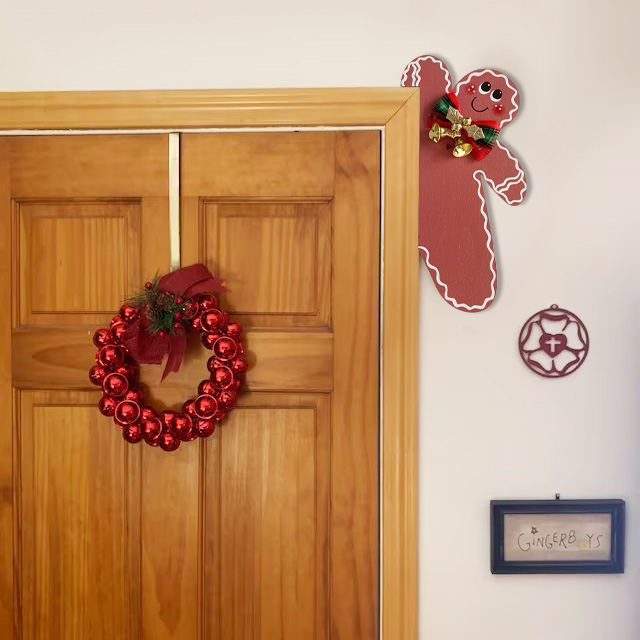 Christmas Gingerbread door or window decor