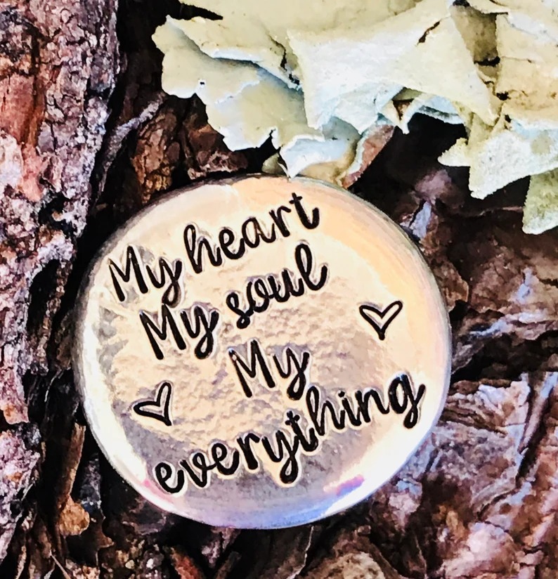 Heartfelt Pewter Pocket Tokens